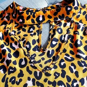 Hippie Rose blouse animal print leopard xl